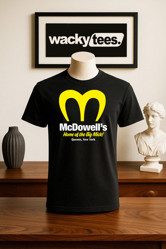 McDowells Home of the Big Mick Coming to America Graphic Tee Shirt