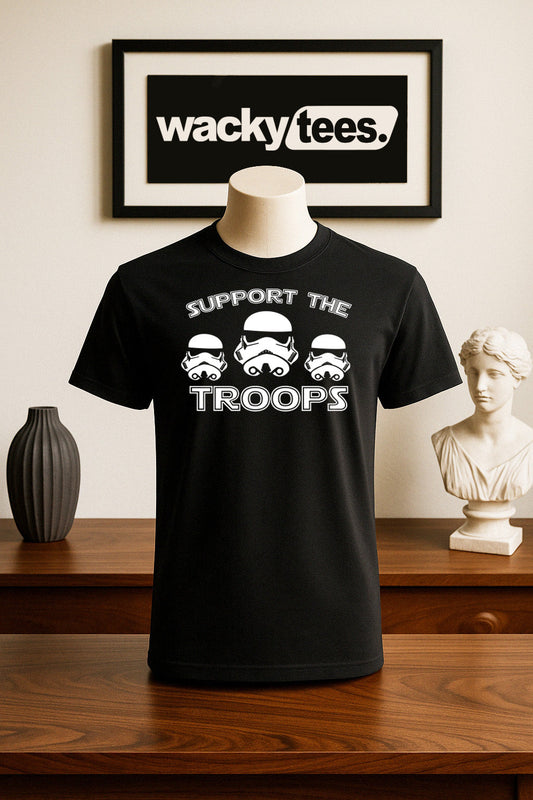 Support The Troops Storm Troopers Graphic Tee Shirt