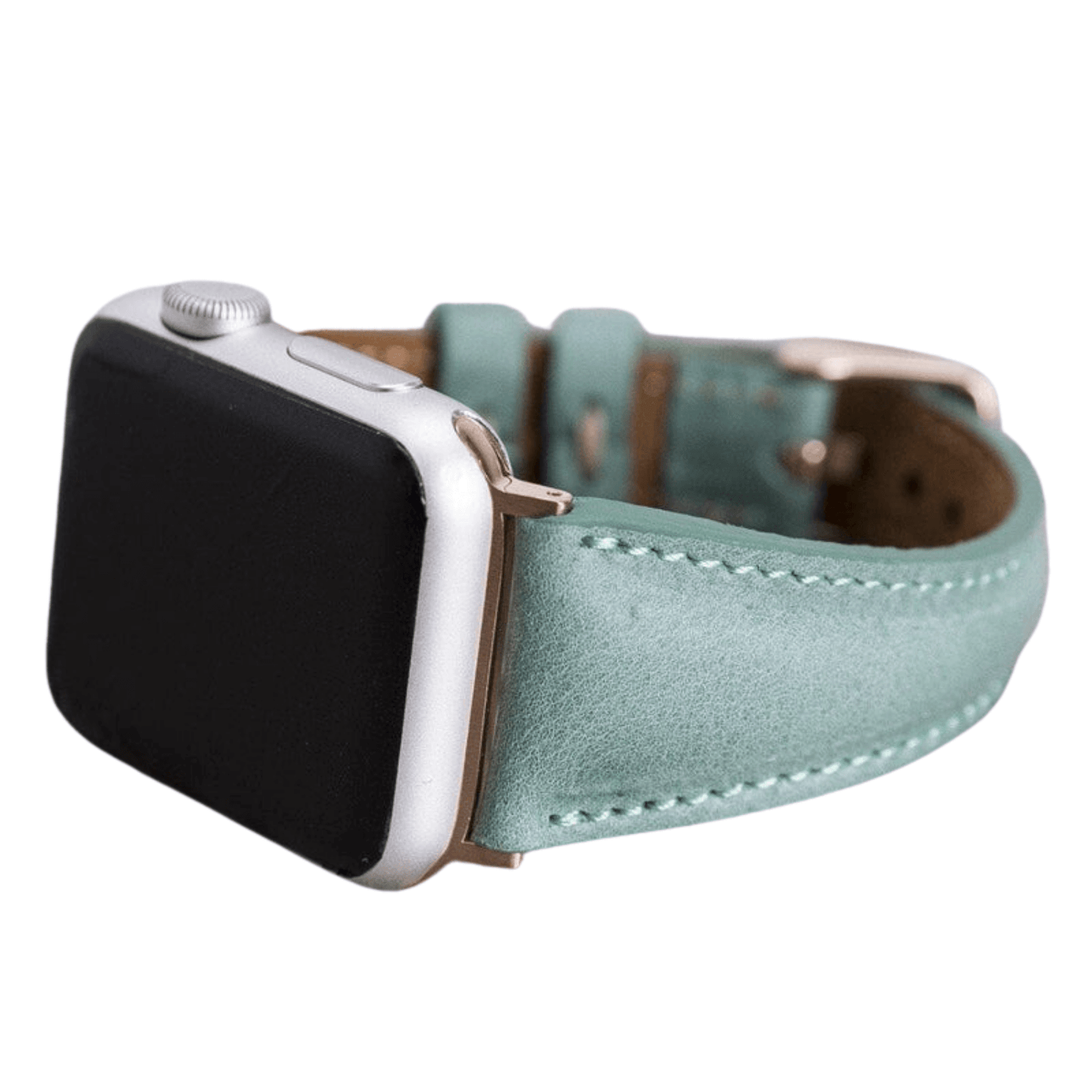 Classic Light Mint Green Leather Apple Watch Band - Dallas