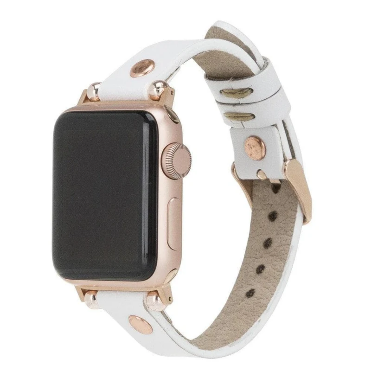 Apple Watch White Leather Strap - Detroit