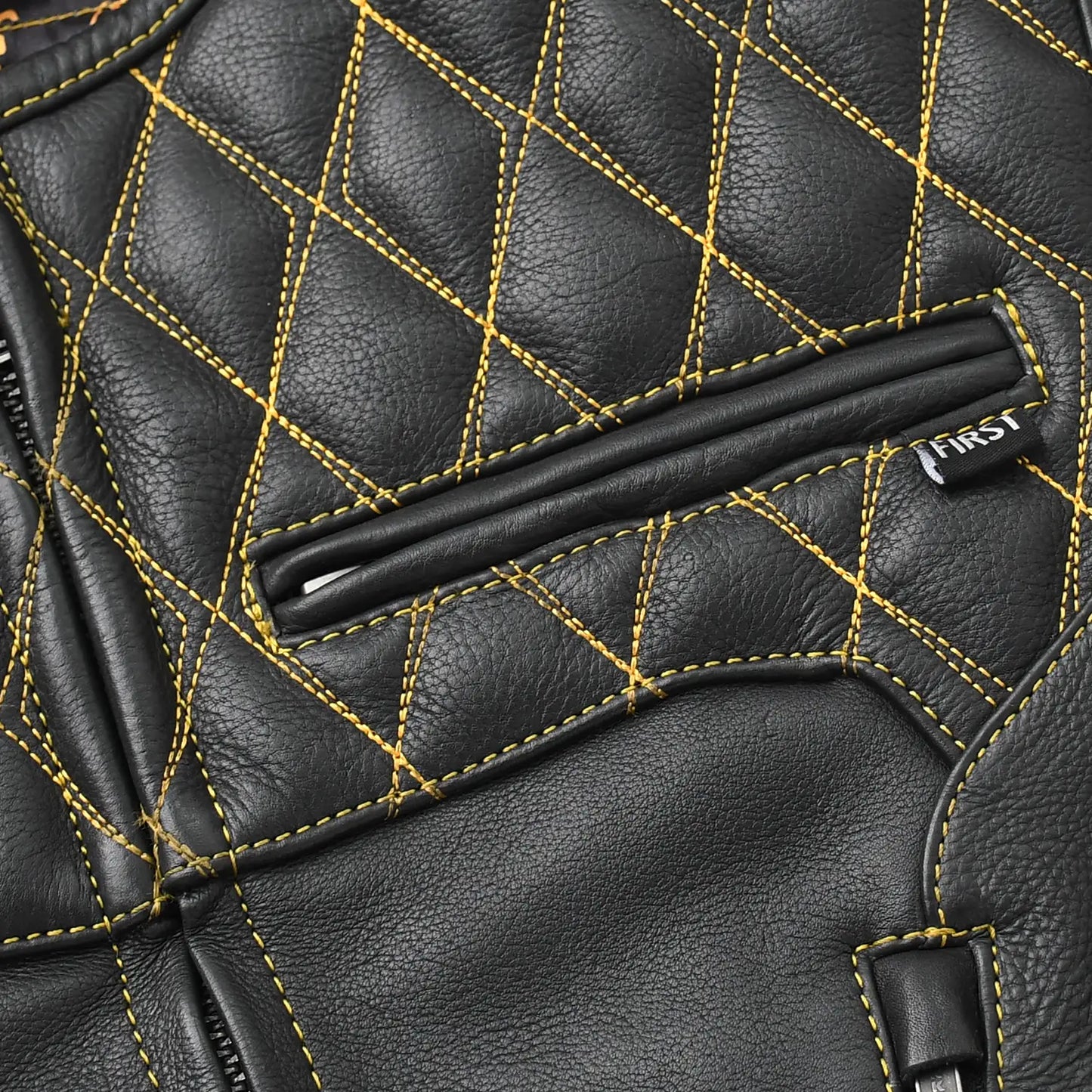 Tactical Emerald Men’s Motorcycle Leather Vest