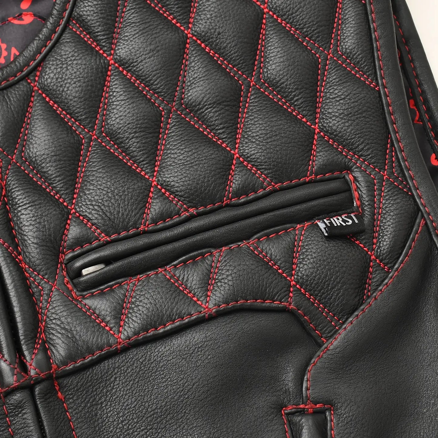 Tactical Emerald Men’s Motorcycle Leather Vest