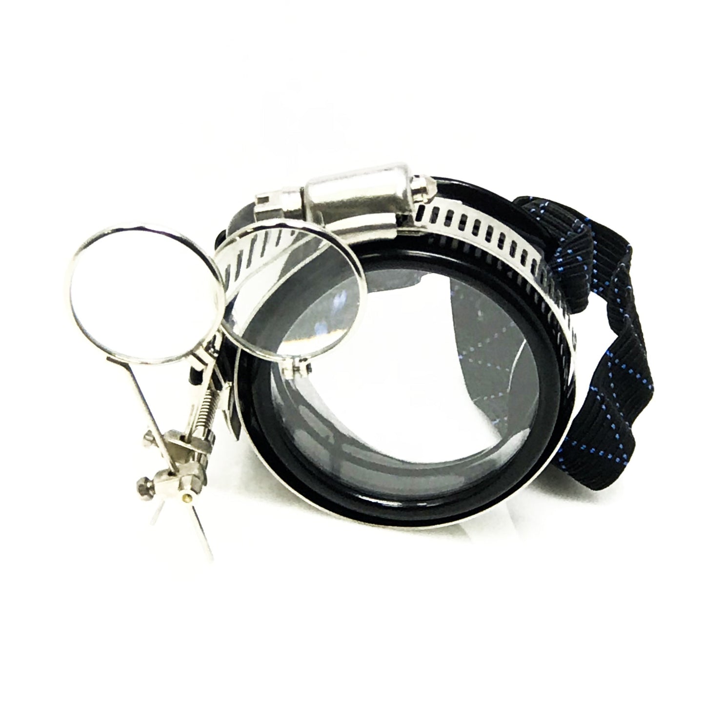 Airship captain pirate eyepatch monocle Rave goggle with magnifying eye loupes