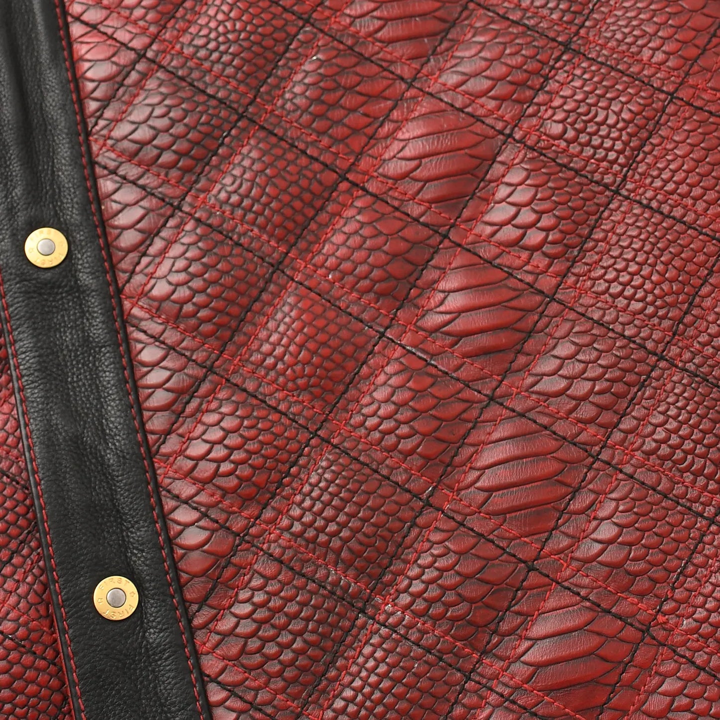 Kingsnake Men’s Motorcycle Leather Vest