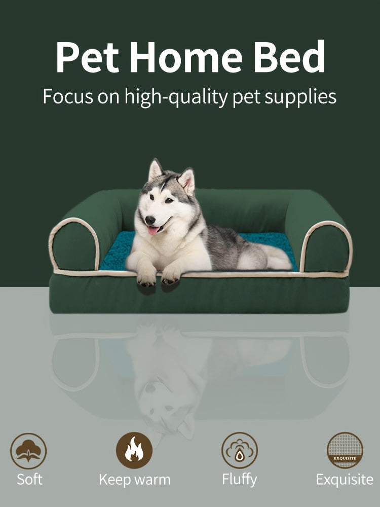 New Dog Sofa Pet Dog Bed Cat Bed Deep Sleep Dog House Square Thickened Warm Dog Mat Small Medium Large Dog House Pet Supplies Breathable Blanket Pet Dog Bed Dog Sofa Dog Bed Dog House Pet Supplies Accessories