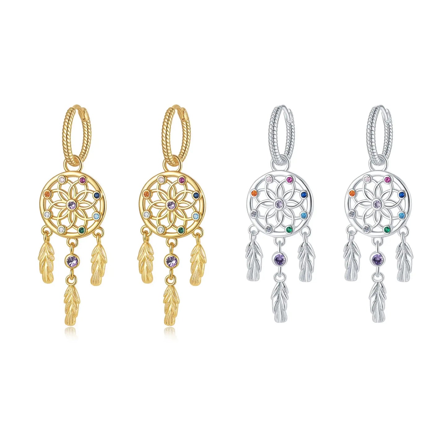 Dream Catcher Earrings Women's Minority Fashion Diamond