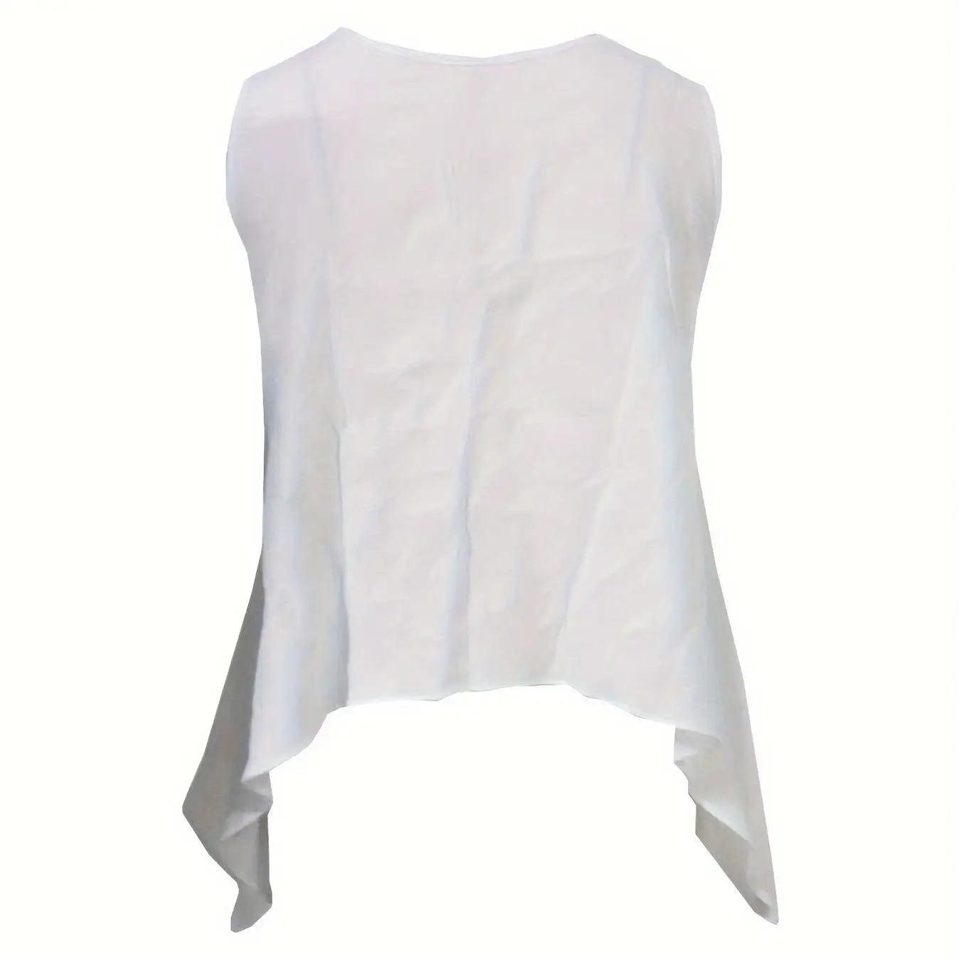 Women's Solid Color Sleeveless Casual Irregular Vest Top