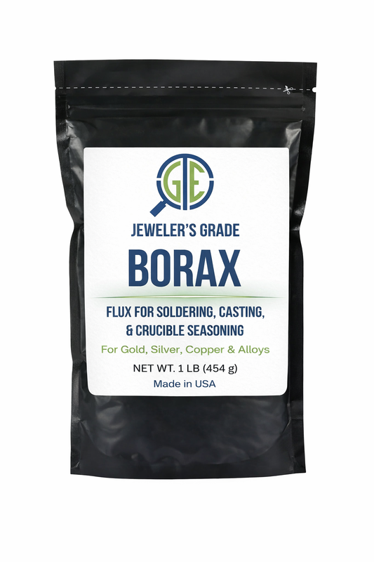 GTE Borax Acid for Gold Refining – 8 oz or 2 lb Jar | Flux for Melting & Oxidation Protection