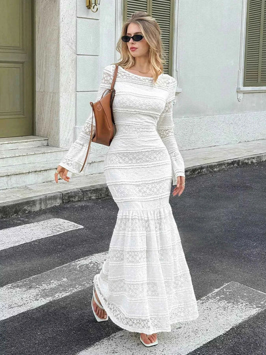 Stylish Lace Mermaid : Maxi Dress