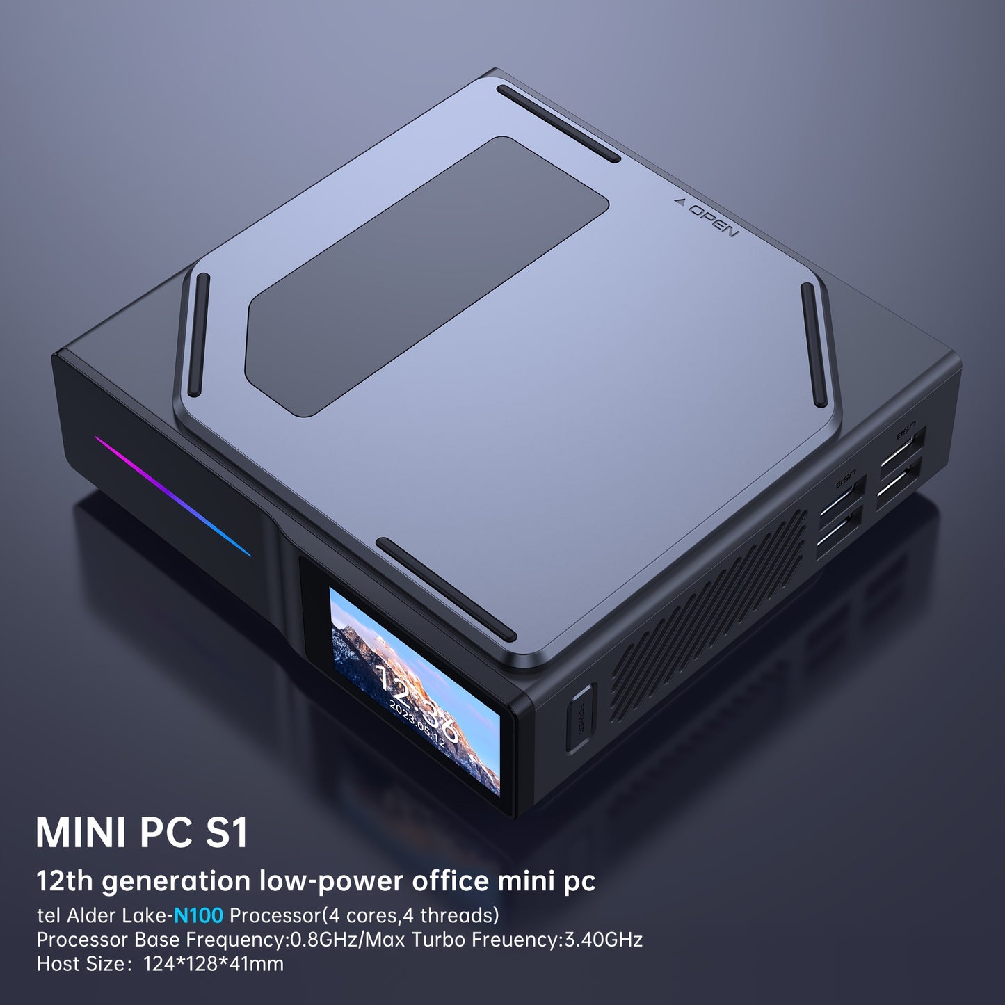 ACEMAGIC S1 Mini PC 12th Generation Alder Lake N100 16GB DDR4 RAM 512GB SSD Windows 11 4K UHD WiFi5 BT4.2 Mini Desktop PC Commercial Home - Premium  from Lizard Vigilante - Just $283.99! Shop now at Lizard Vigilante