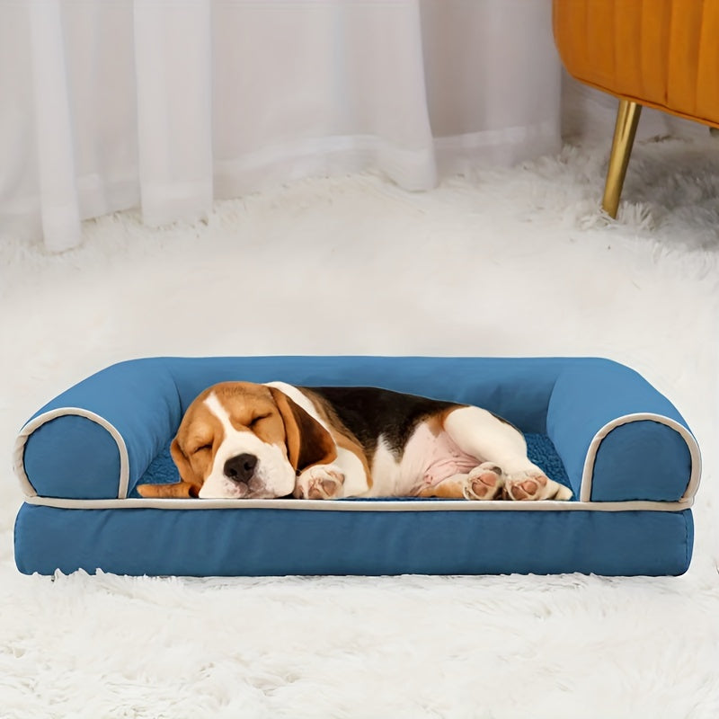 New Dog Sofa Pet Dog Bed Cat Bed Deep Sleep Dog House Square Thickened Warm Dog Mat Small Medium Large Dog House Pet Supplies Breathable Blanket Pet Dog Bed Dog Sofa Dog Bed Dog House Pet Supplies Accessories