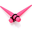 Pink Matte Acrylic Straight Taper Set 2G to 00G