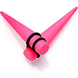 Pink Matte Acrylic Straight Taper Set 2G to 00G