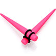 Pink Matte Acrylic Straight Taper Set 2G to 00G