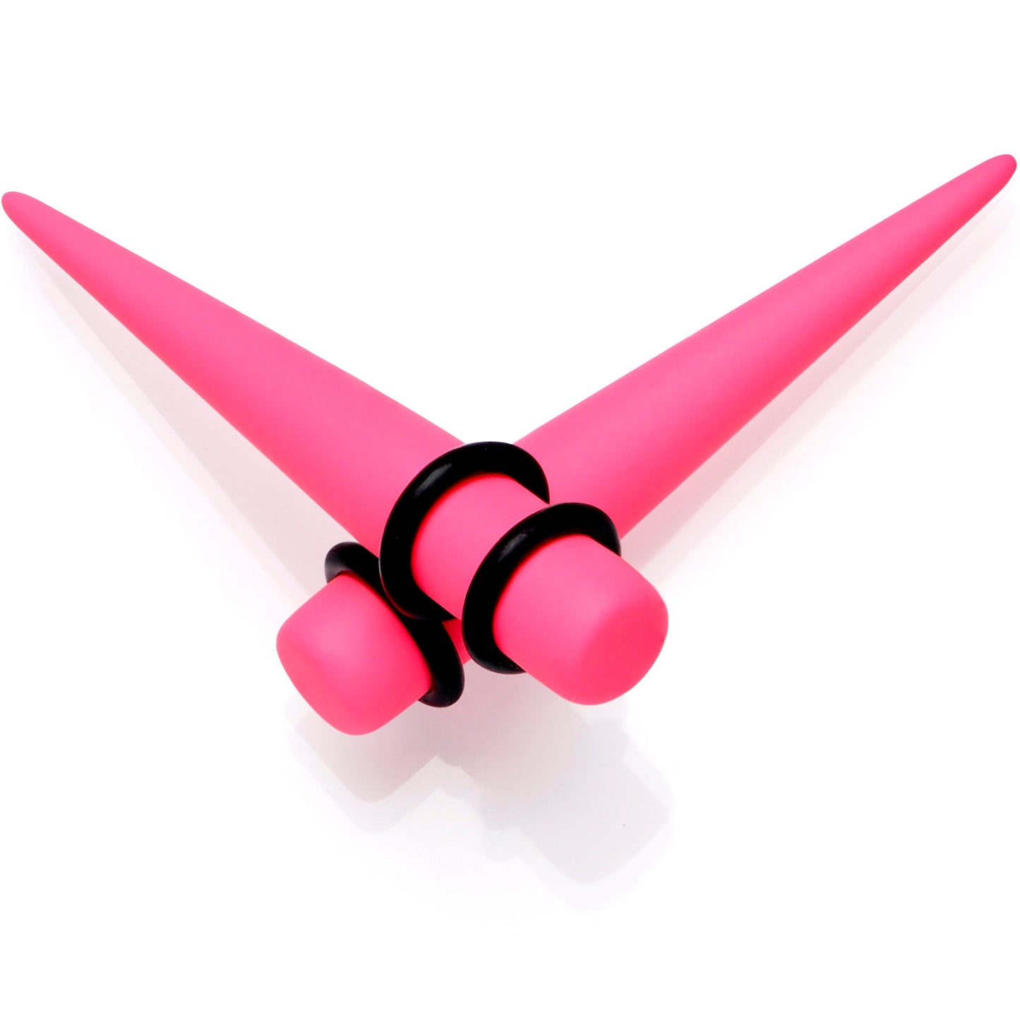 Pink Matte Acrylic Straight Taper Set 2G to 00G