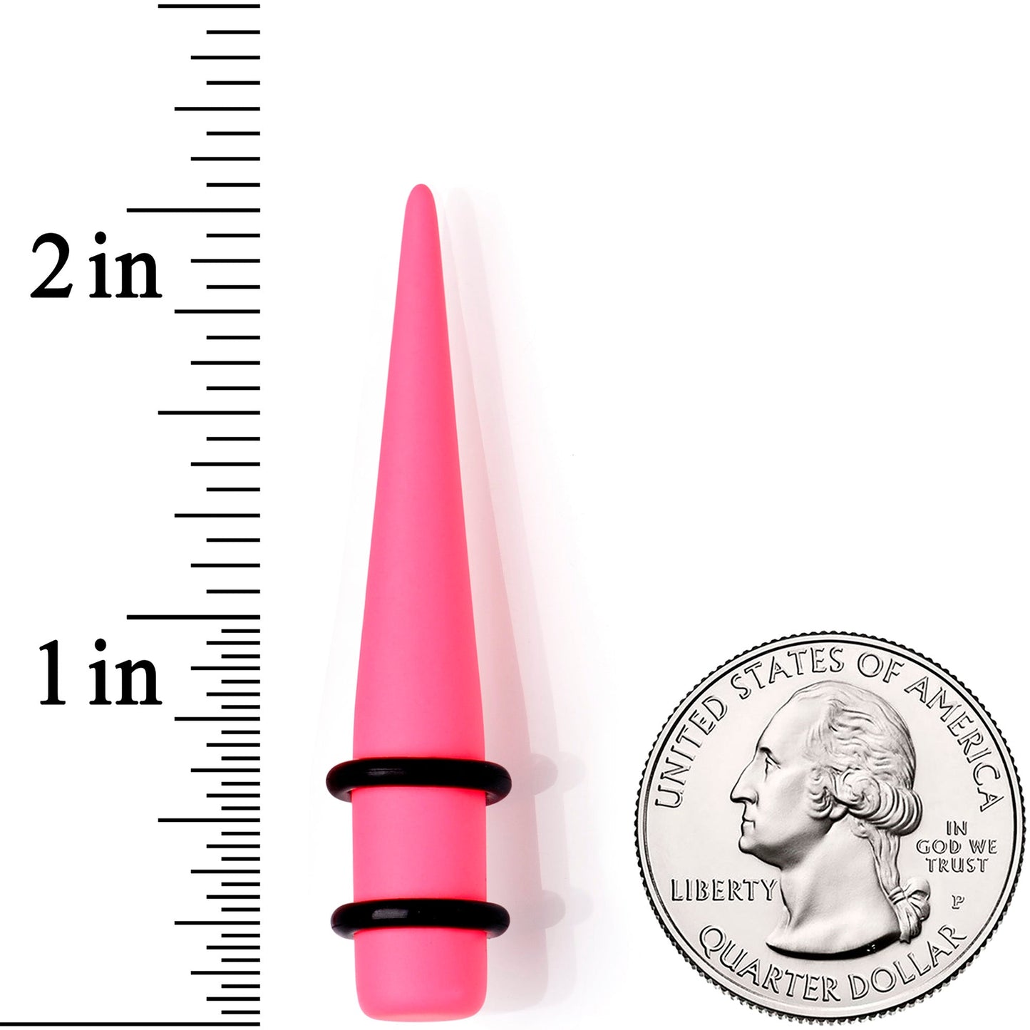Pink Matte Acrylic Straight Taper Set 2G to 00G