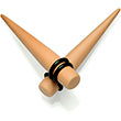 Tan Matte Acrylic Straight Taper Set 2G to 00G