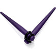 Dark Purple Matte Acrylic Straight Taper Set 12G to 00G