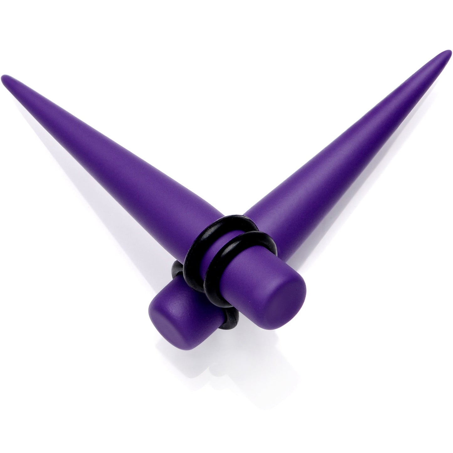 Light Purple Matte Acrylic Straight Taper Set 12G to 00G