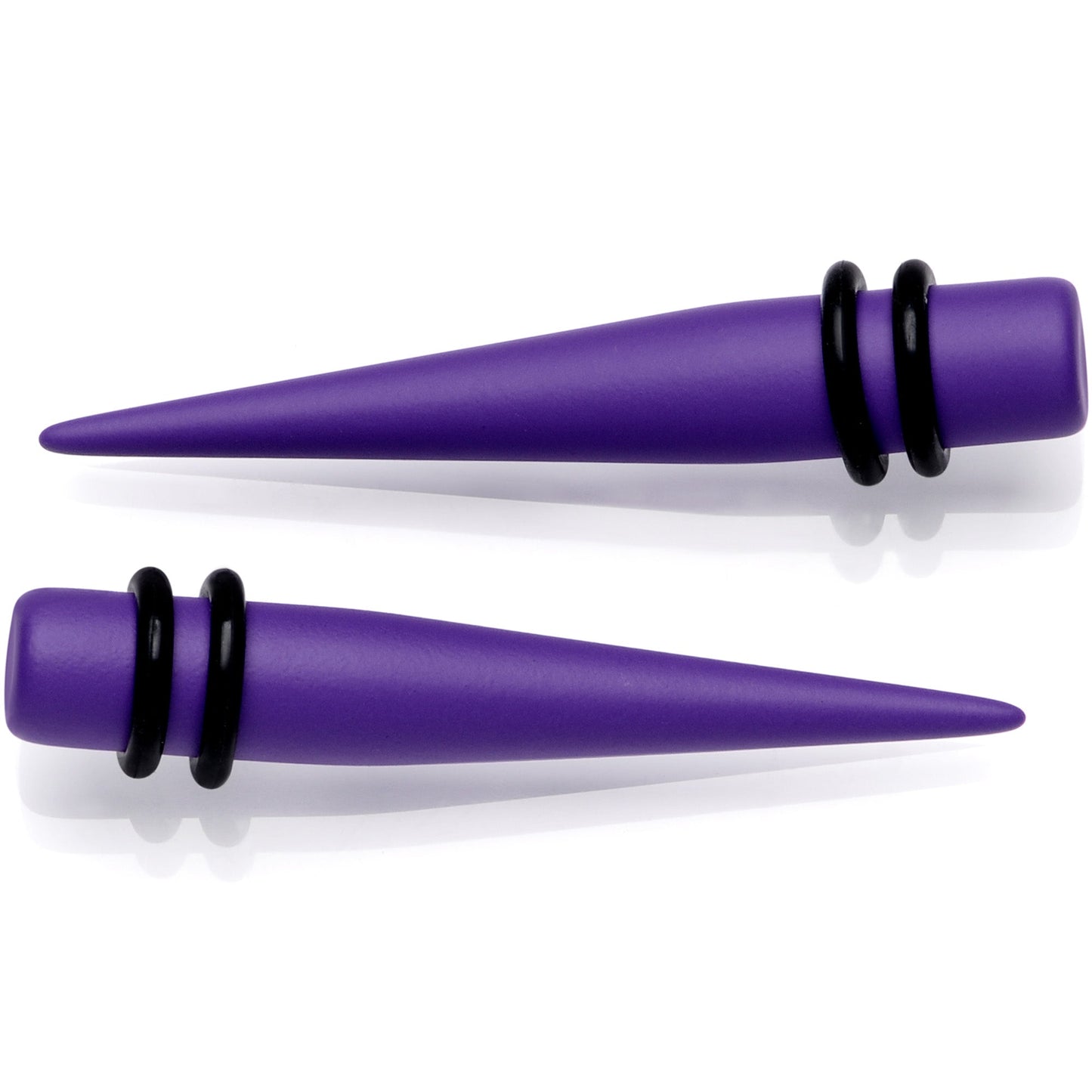 Light Purple Matte Acrylic Straight Taper Set 12G to 00G