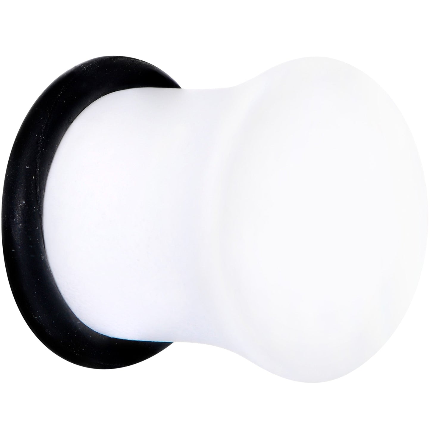 Wonderful White Matte Acrylic Single Flare Plug Set