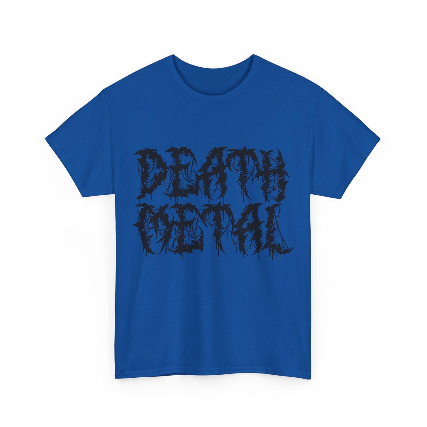 DEATH METAL Scary Lettering Unisex Heavy Cotton Tee - Lizard Vigilante