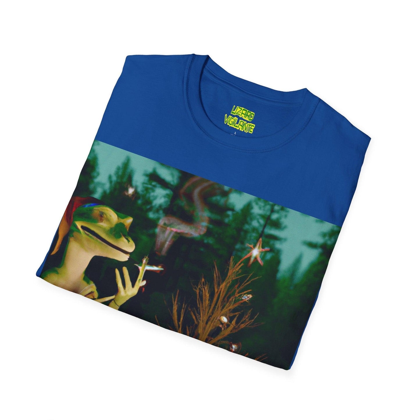 It's A Lizard Vigilante Xmas Unisex Softstyle T-Shirt - Lizard Vigilante