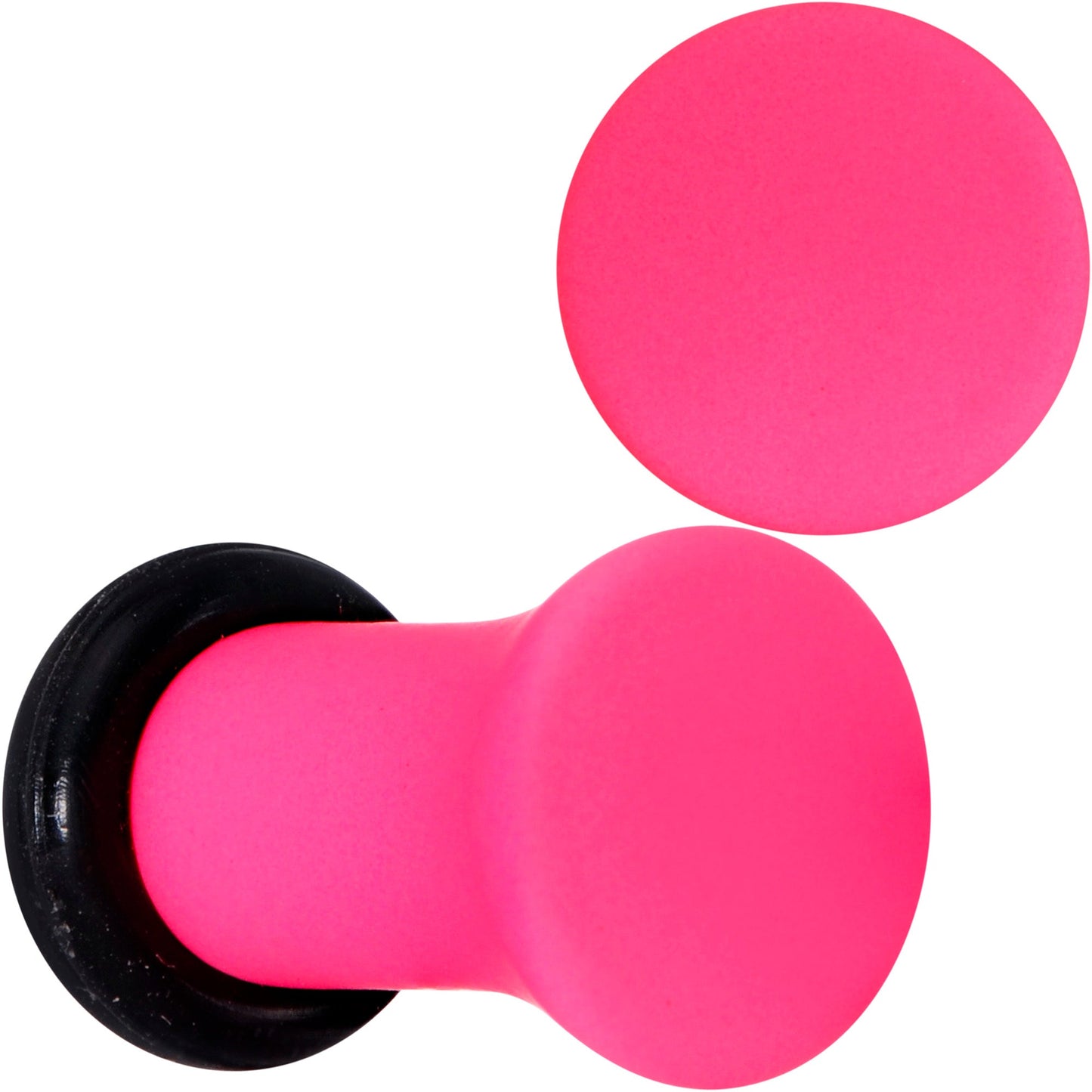 Hot Hot Pink Matte Single Flare Plug Set