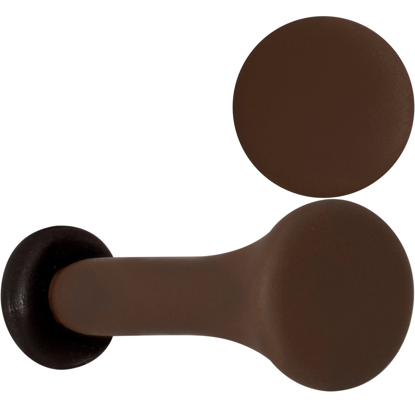 Delicious Dark Brown Matte Acrylic Single Flare Plug Set