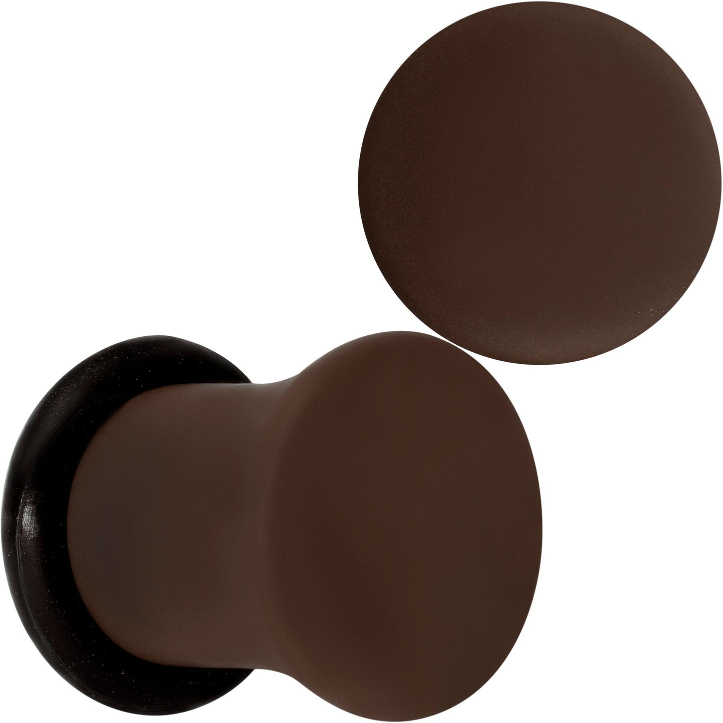 Delicious Dark Brown Matte Acrylic Single Flare Plug Set