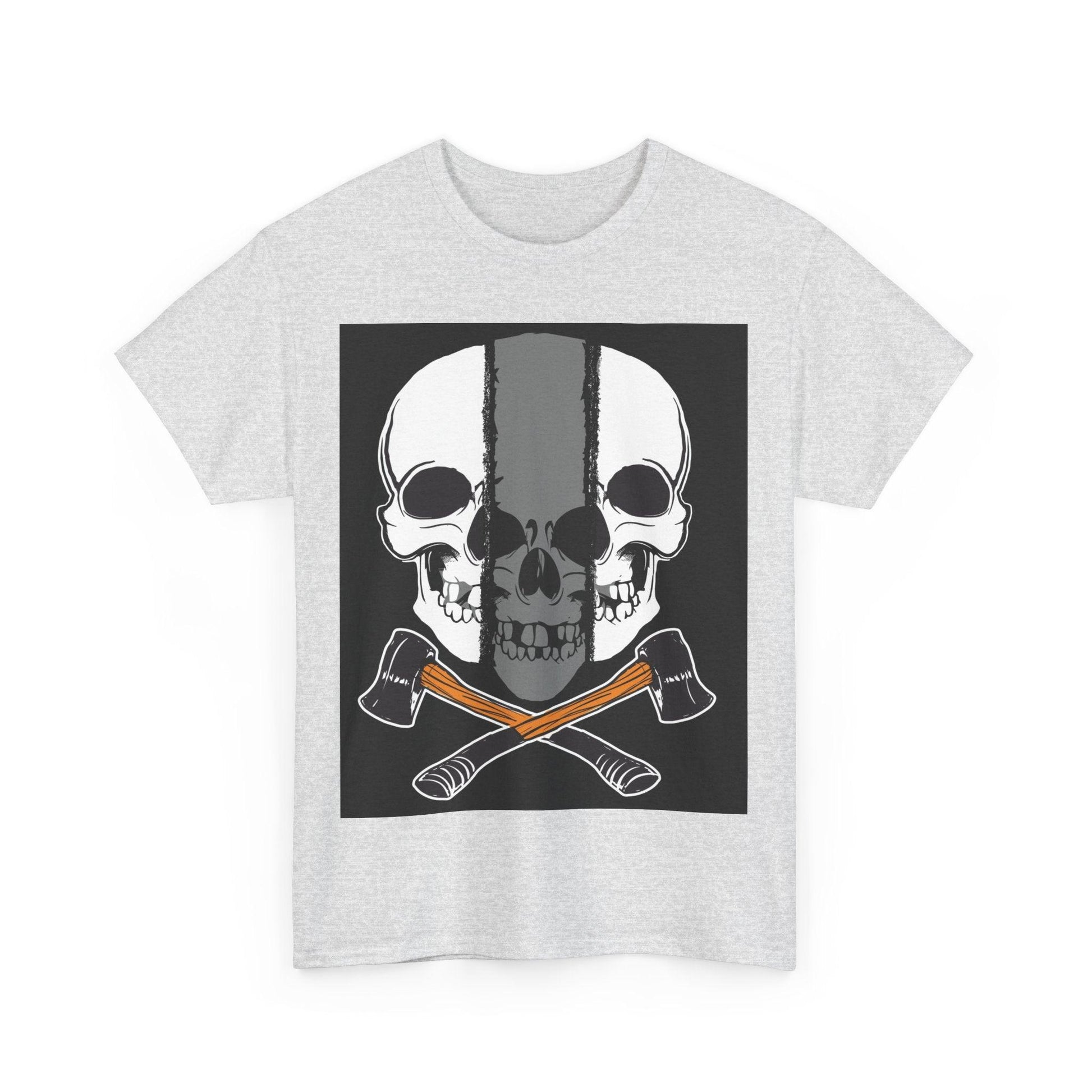 Hatchet Skull Unisex Heavy Cotton Tee - Lizard Vigilante