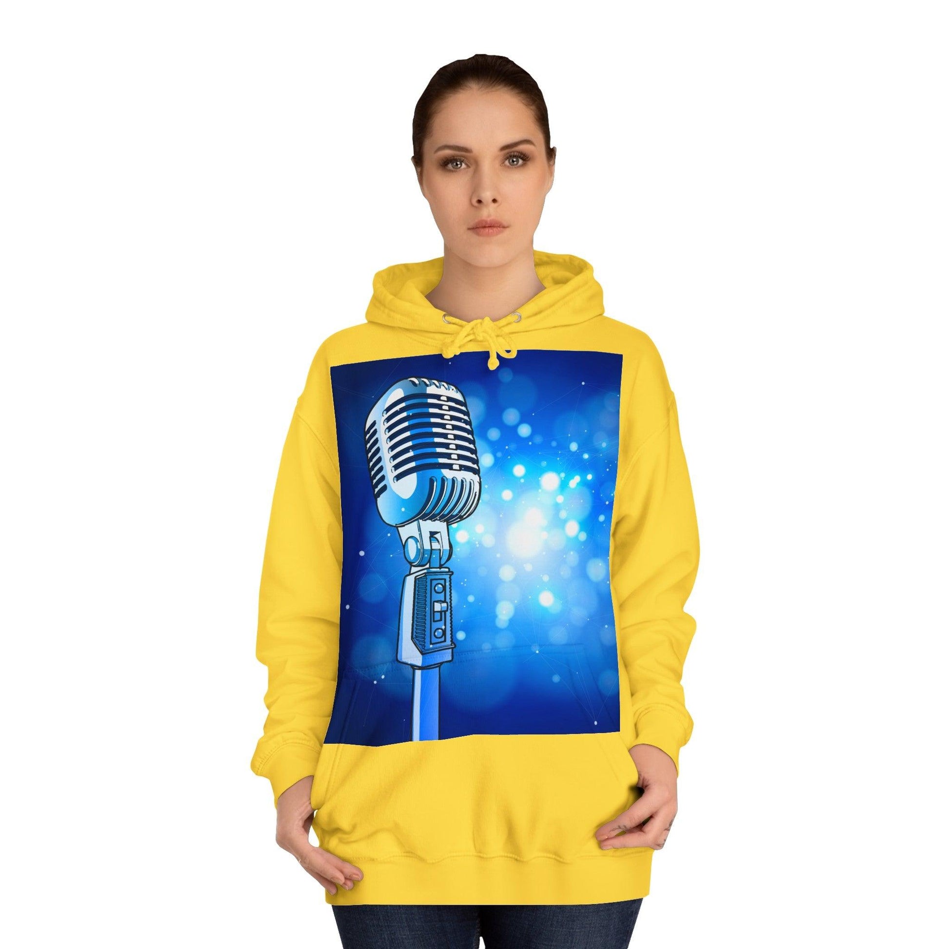 Magic Mic Unisex College Hoodie - Lizard Vigilante