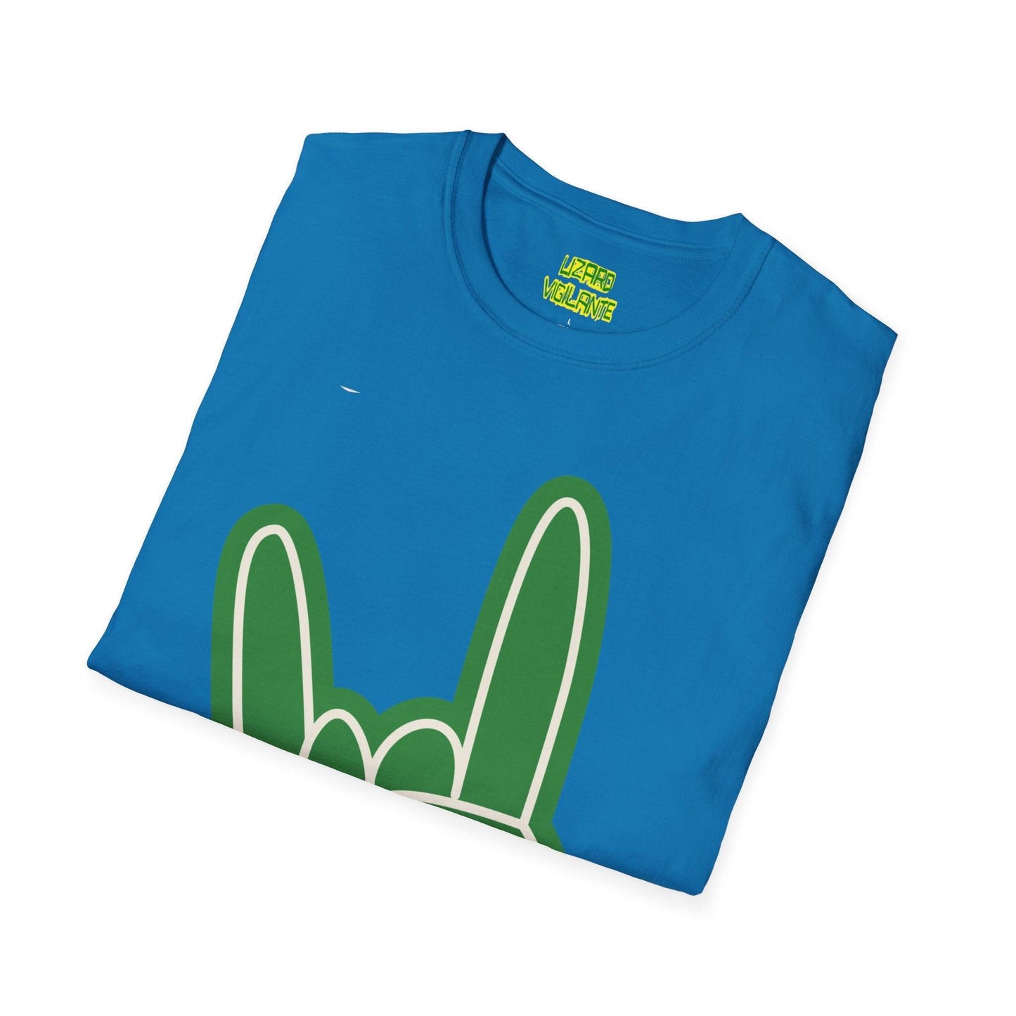 Rock Hand Sign Unisex Softstyle T-Shirt - Lizard Vigilante