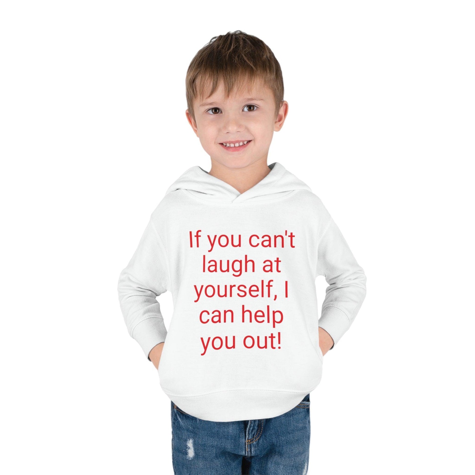 If You Can't laugh Toddler Pullover Fleece Hoodie - Lizard Vigilante