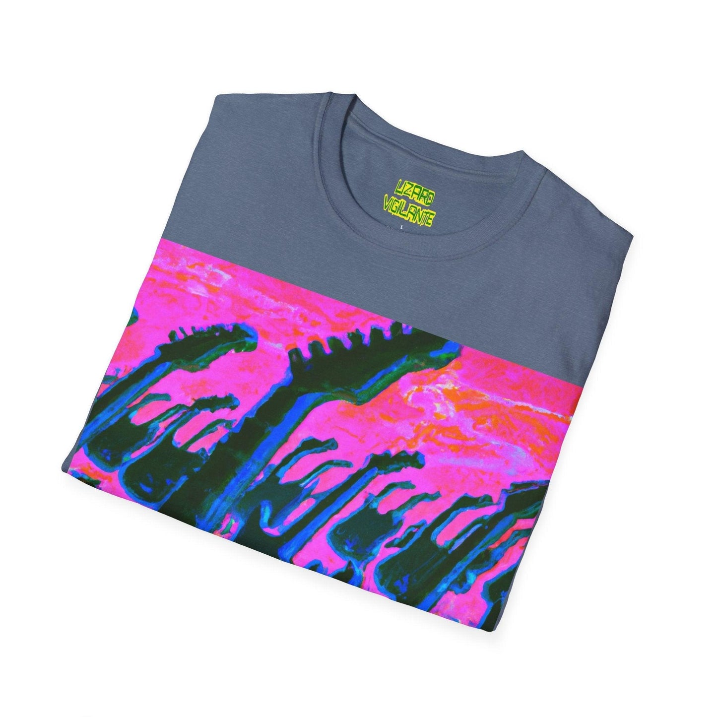 Beach Attack Unisex Softstyle T-Shirt - Lizard Vigilante