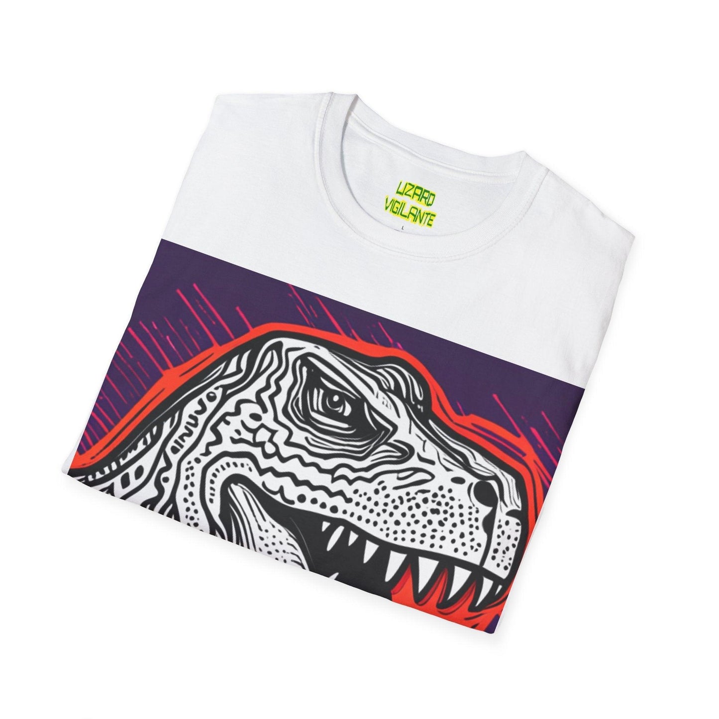 DinoGraphic Unisex Softstyle T-Shirt - Lizard Vigilante