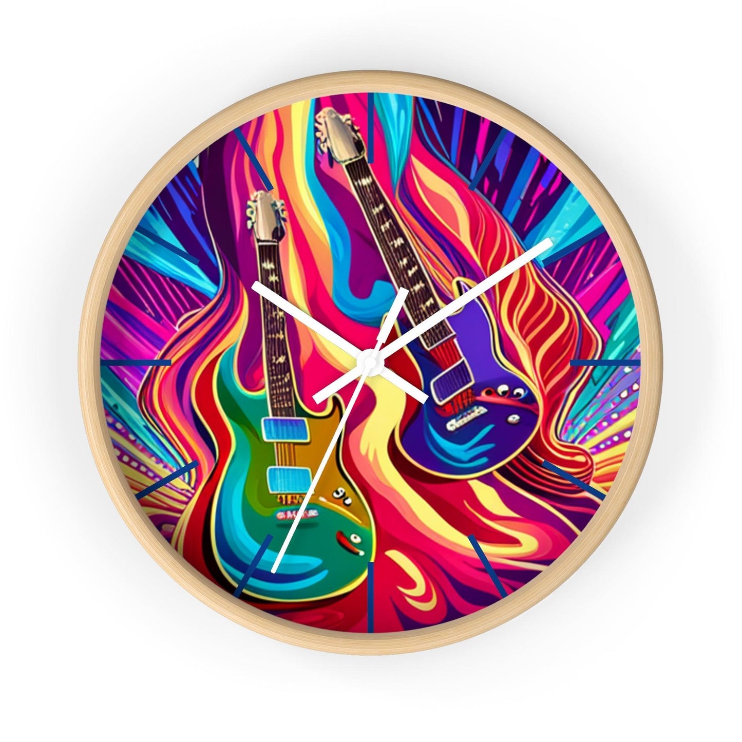 Psychedelic Things Wall Clock - Lizard Vigilante