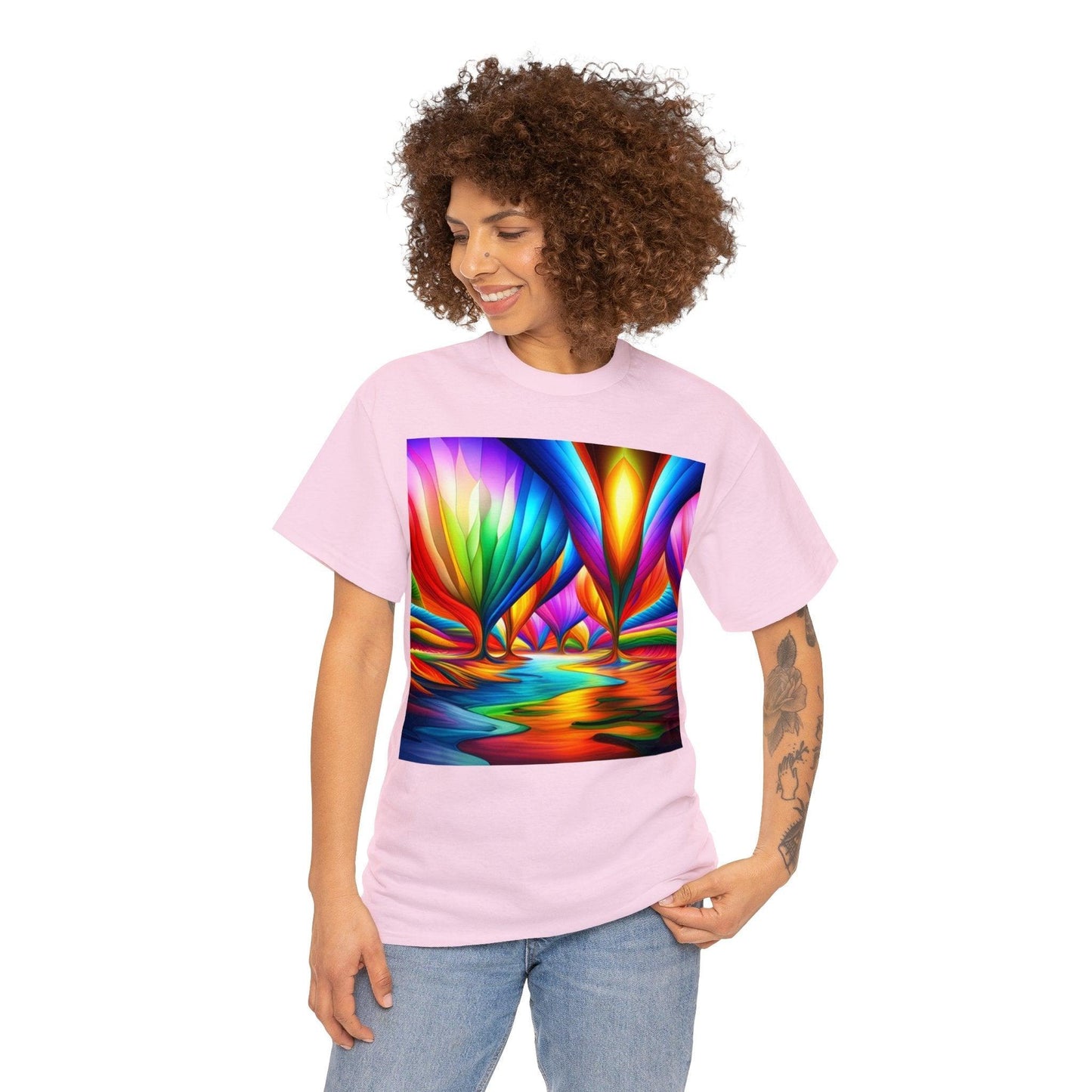 Salivation Multicolored Unisex Heavy Cotton Tee - Lizard Vigilante