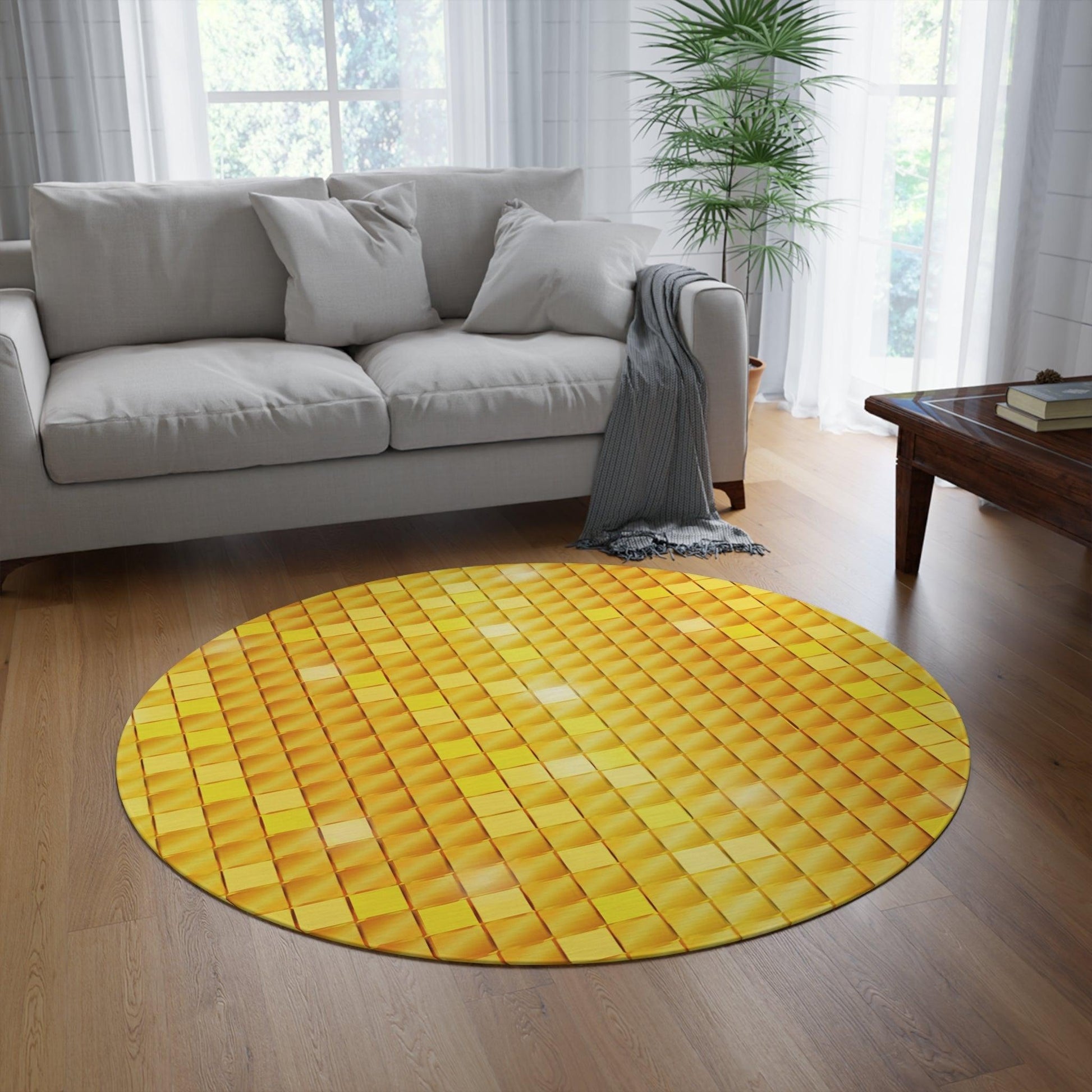 New Gold Price Round Rug - Lizard Vigilante