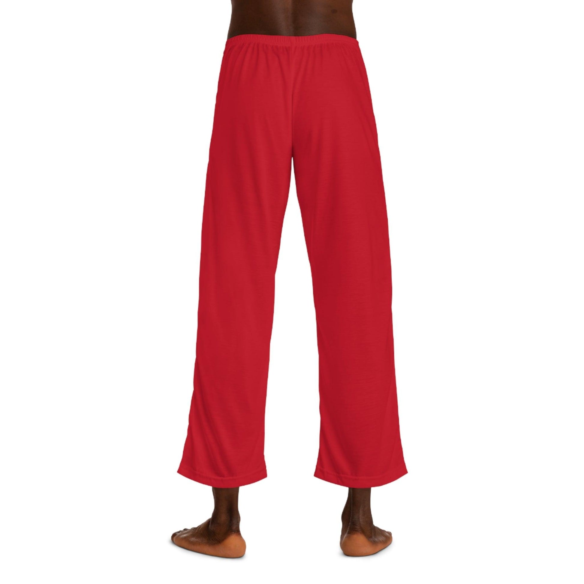 Men's Pajama Pants - Dark Red - Lizard Vigilante