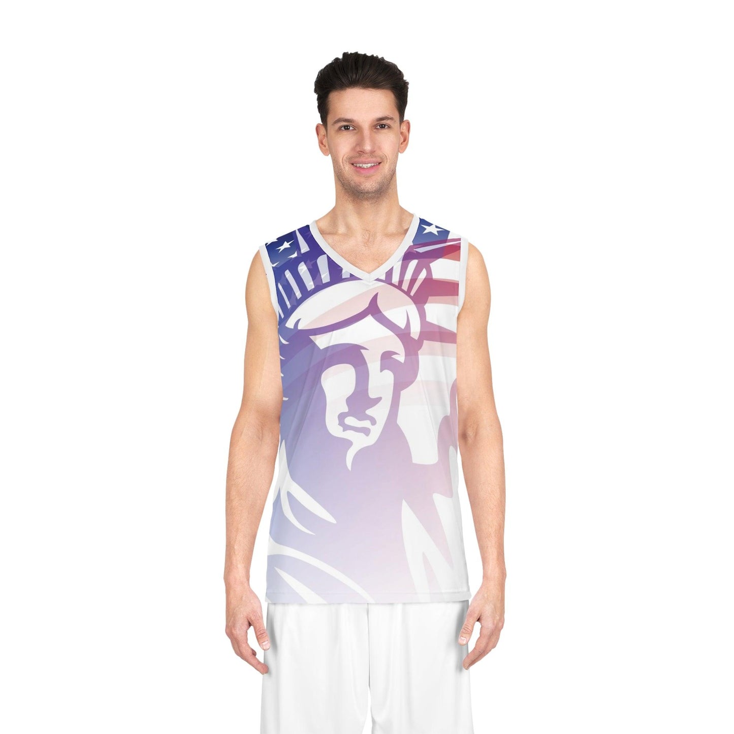 Statue of Liberty Basketball Jersey - Lizard Vigilante