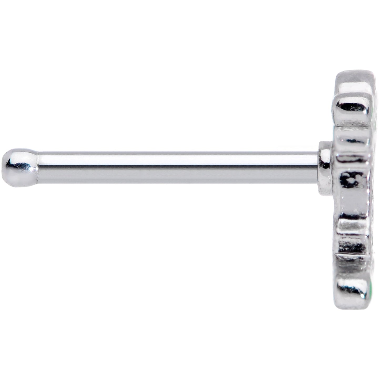 20G 7mm Green Mummy Halloween Nose Bone