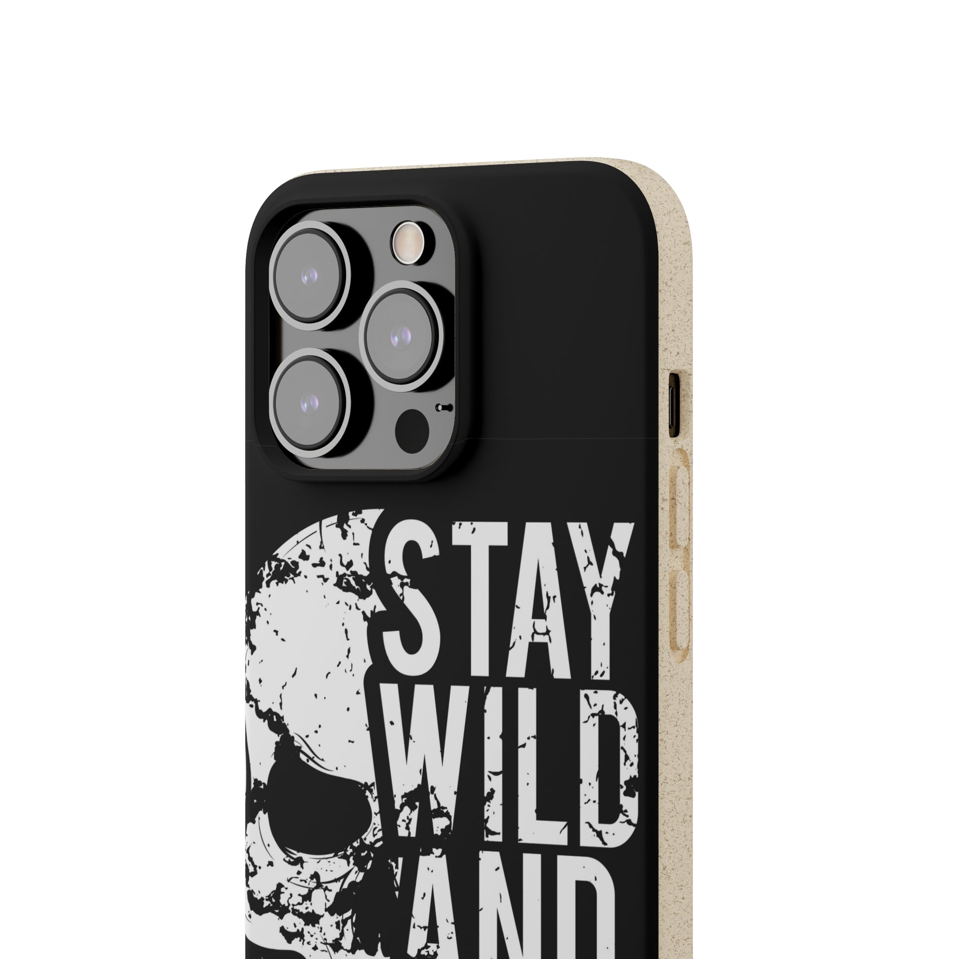 Stay Wild And Free Skull Biodegradable Cases - Lizard Vigilante