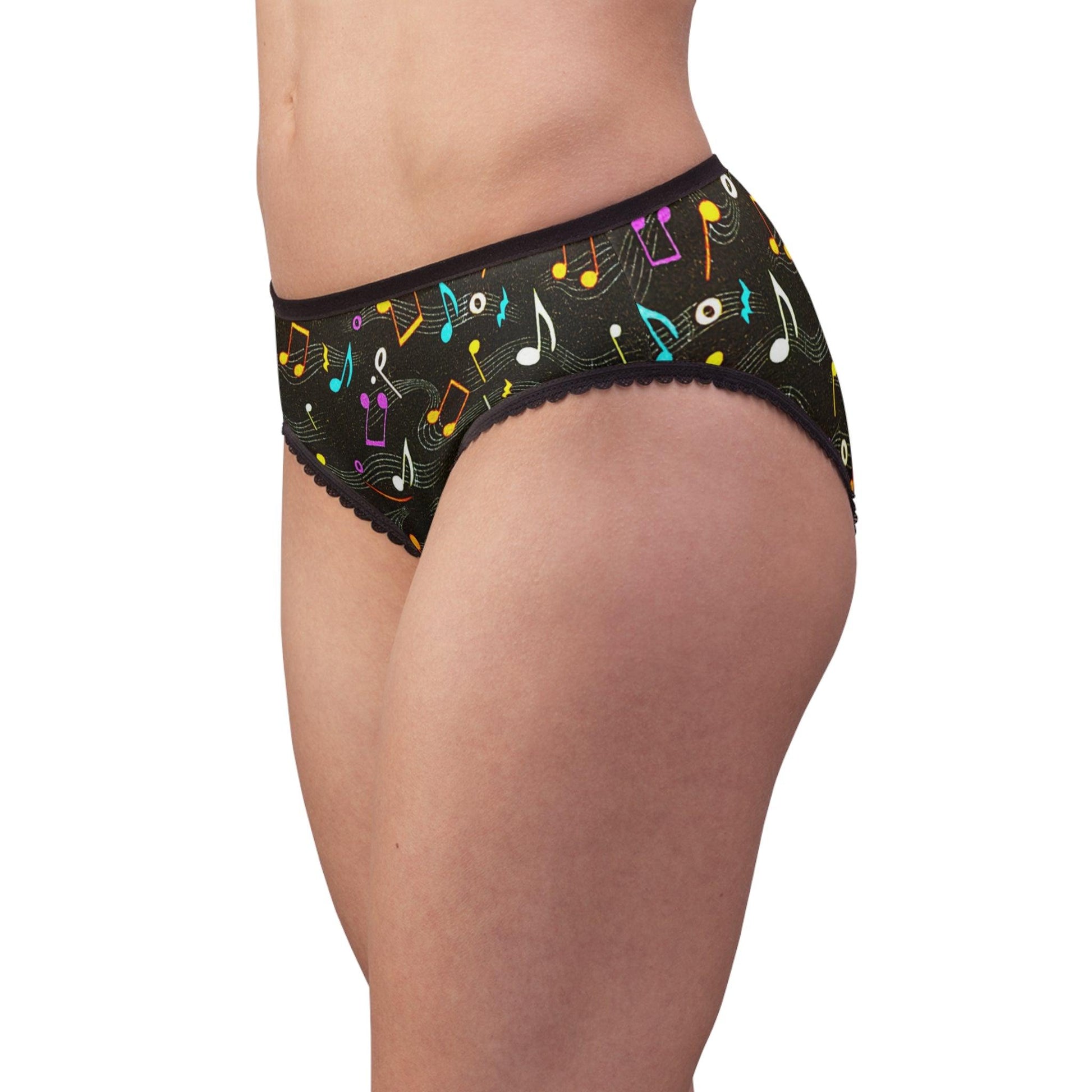 Musical Notes Women's Briefs - Lizard Vigilante