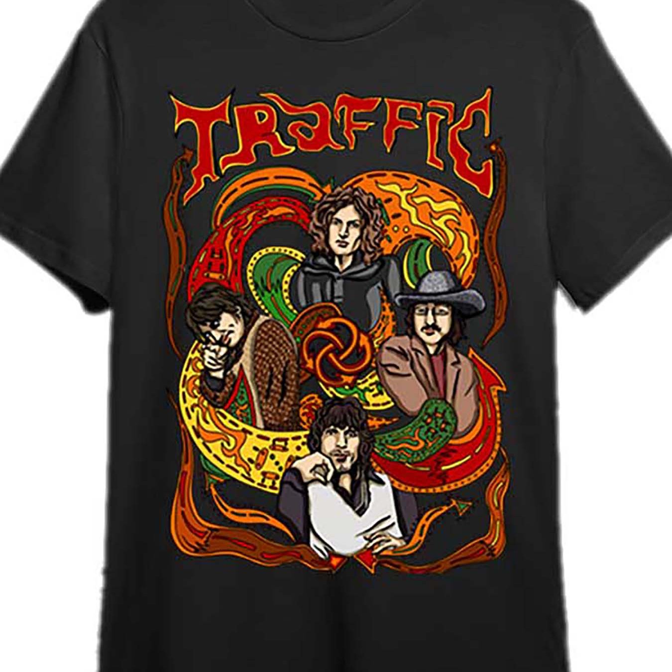 Traffic Band Classic Graphic T-Shirt – Organic Cotton Retro Music Tee - Premium tee from Lizard Vigilante - Just $24.99! Shop now at Lizard Vigilante