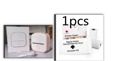 Portable Mini Printer for Students and Hobbyists, Bluetooth Thermal Label Printer