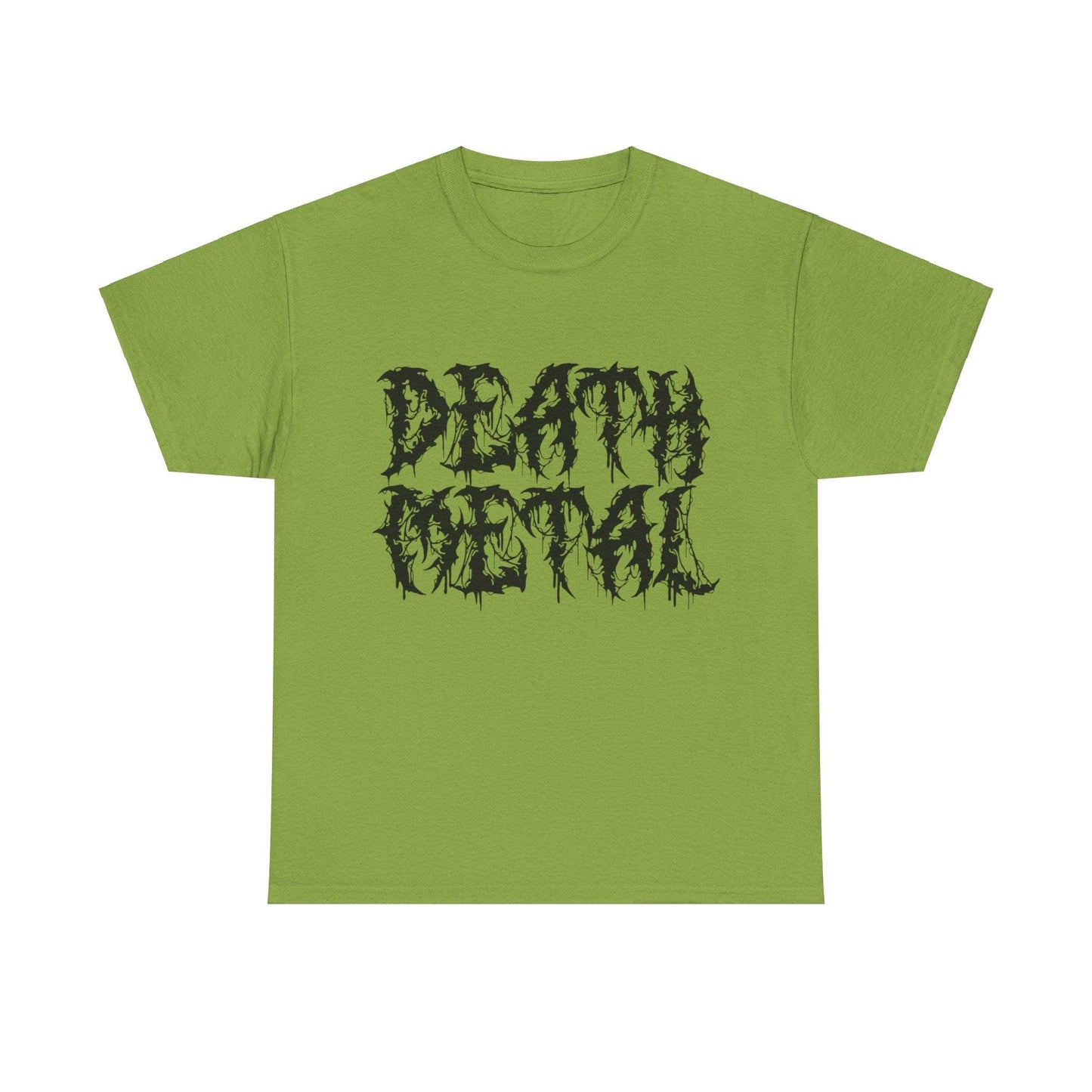 DEATH METAL Scary Lettering Unisex Heavy Cotton Tee - Lizard Vigilante