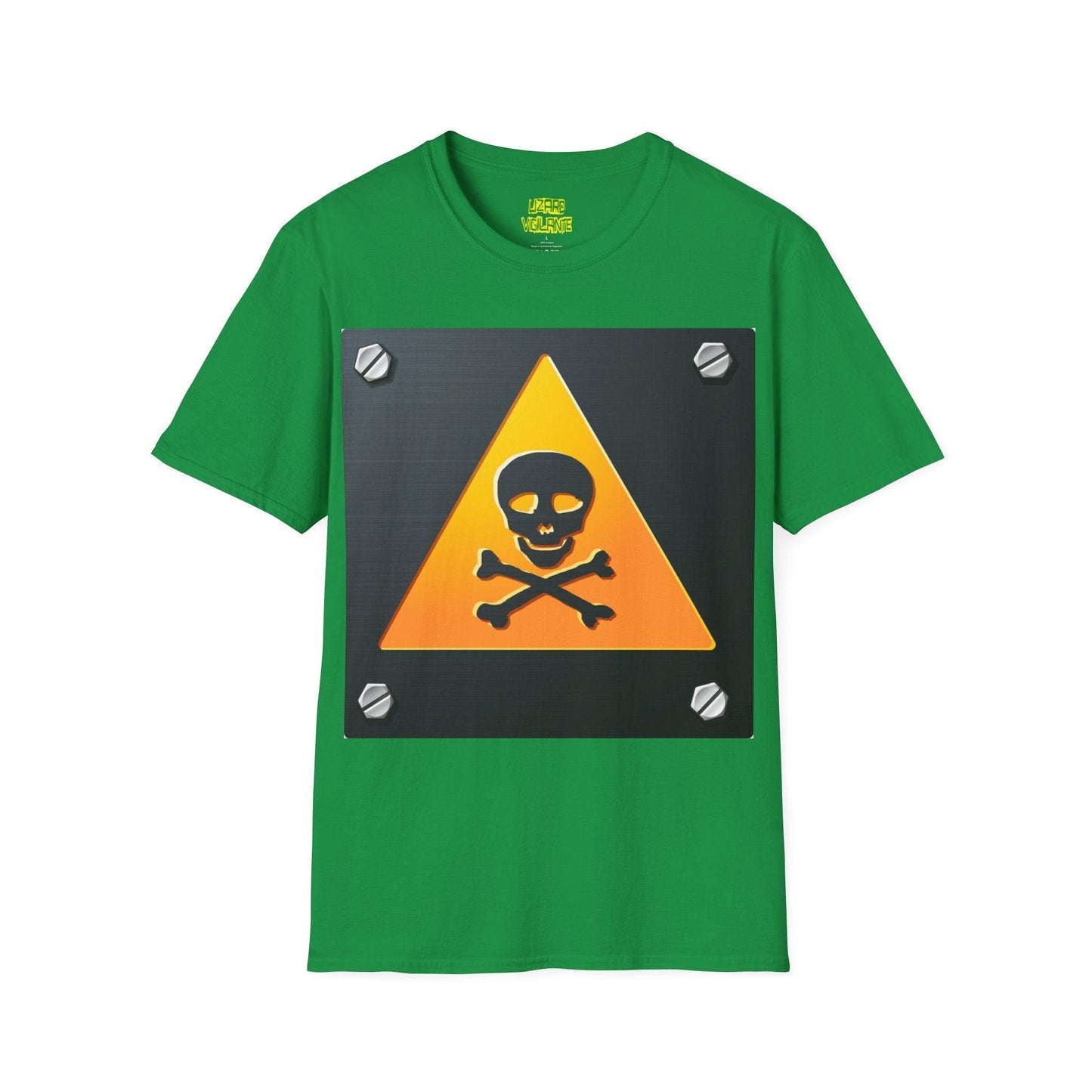 Danger Skull Sign Unisex Softstyle T-Shirt - Lizard Vigilante