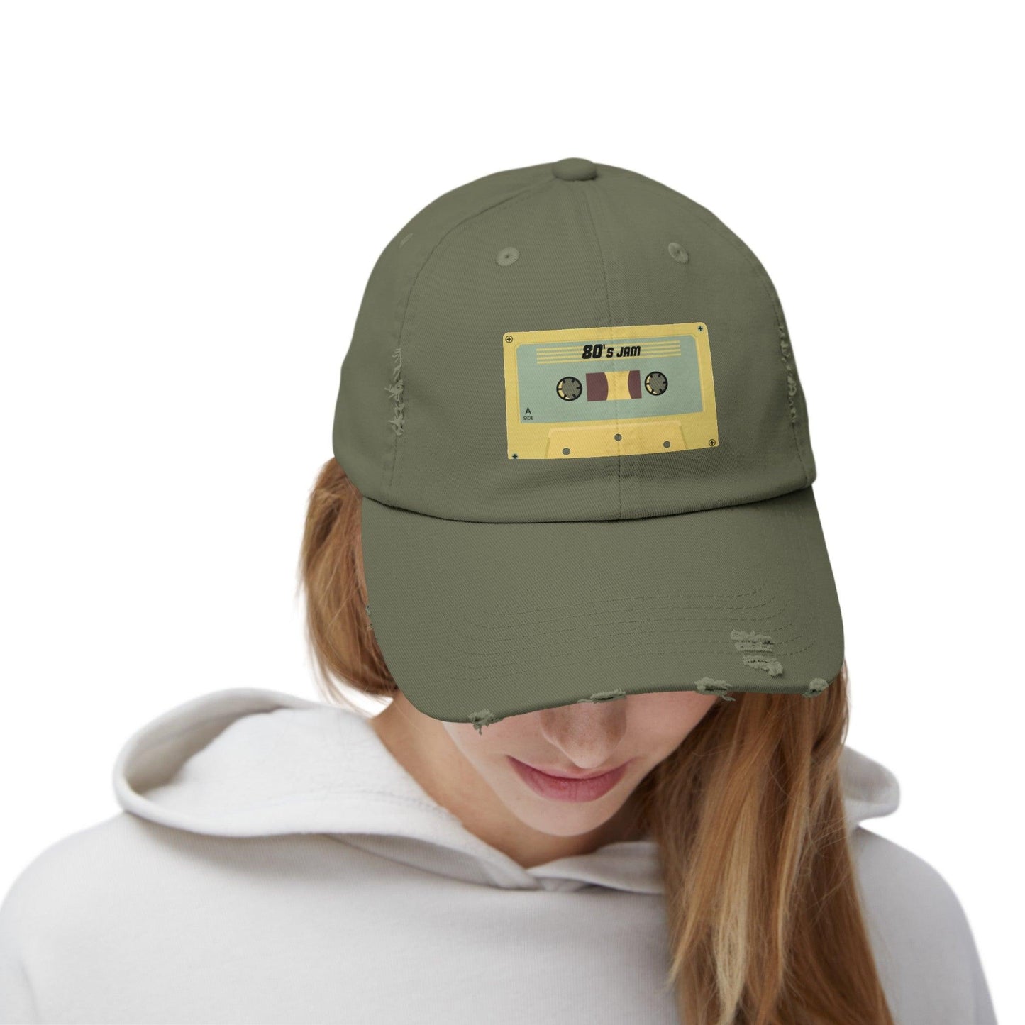 80s Jam Tape Unisex Distressed Cap - Lizard Vigilante