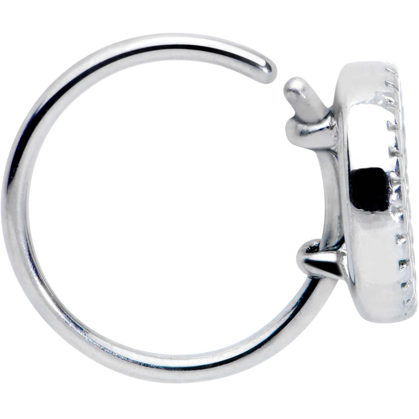 20G 5/16 Iridescent Crescent Moon Nose Hoop